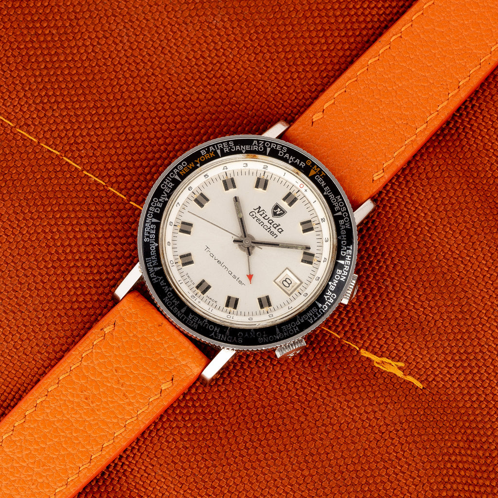 クライマー Nivada Grenchen Travelmaster World Time Alarm - *Unpolished