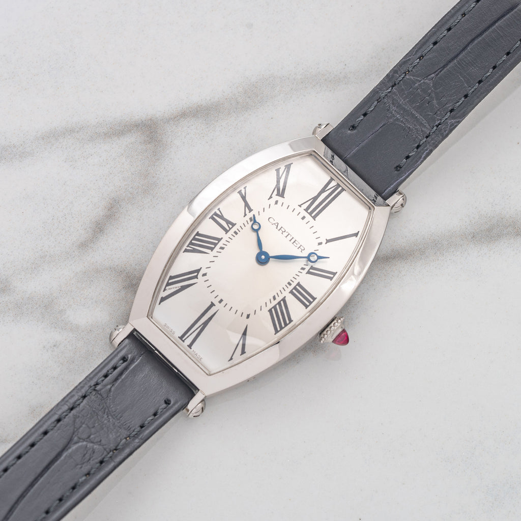 Cartier Tonneau Platinum Limited Edition 100 pieces Full Set Mint Collectors Corner NY