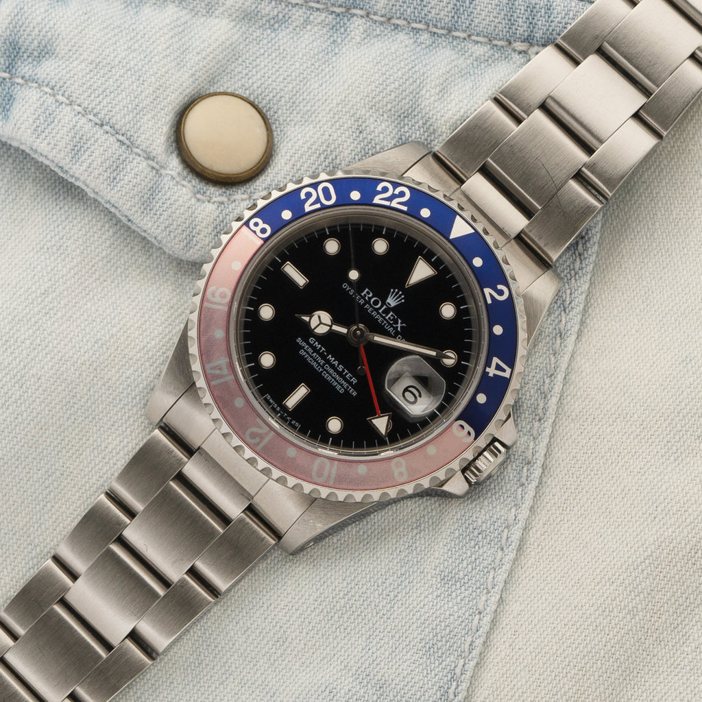 Rutile Rolex GMT-Master 16700 Faded Pepsi Swiss Only Dial