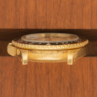 Rolex GMT Master II 16718 w/Black "Gilt Dial"