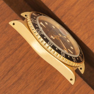 Rolex GMT Master II 16718 w/Black "Gilt Dial"