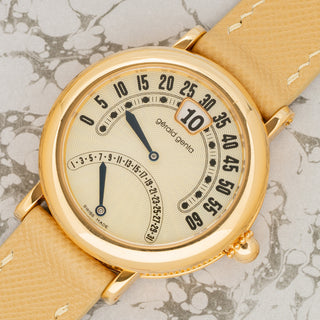 Gerald Genta Retro G.3714 - Jump Hour w/MOP Dial - *Unpolished*