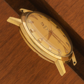 Enicar Ultrasonic w/"No Lume" Crosshair Dial - 18k Yellow Gold - RARE