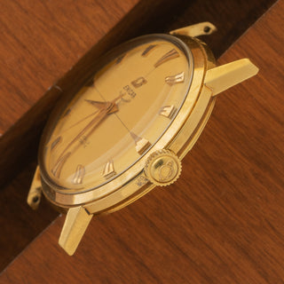 Enicar Ultrasonic w/"No Lume" Crosshair Dial - 18k Yellow Gold - RARE