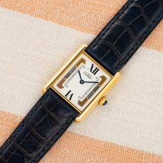 Cartier Tank Must De Cartier - Quartz w/Rare Tri-Tone Trinity Dial