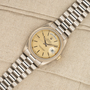 Rolex Day-Date 18239 "Double Quick" White Gold w/Tropical Dial - PENDING