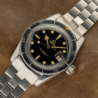 Titus Calypsomatic w/Spectacular Gilt Dial - Service Papers From True Patina - *Unpolished*