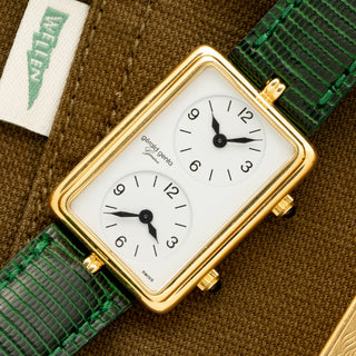 Gerald Genta Dual Time - w/Box/Papers & Compass - Extremely Rare