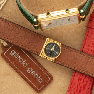 Gerald Genta Dual Time - w/Box/Papers & Compass - Extremely Rare