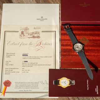 Patek Philippe 5134G Travel Time Calatrava w/Box & Archive Papers - *Unpolished*