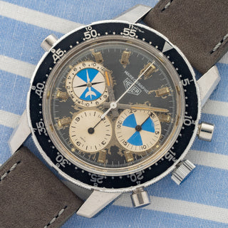 Heuer Mareograph 2446C w/Patina Dial - Very Rare/*Unpolished*