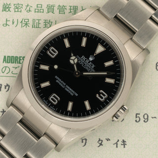 Rolex Explorer 1 - 114270 - Full Collector Set w/Original Receipt/RSC Papers