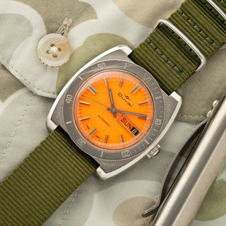 Duval Day-Date Skin Diver w/Orange Dial