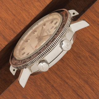 Nivada Grenchen Travelmaster World Time Alarm - *Unpolished*
