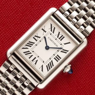 Cartier Tank Must (Large) w/Photovoltaic SolarBeat Movement - Full Set