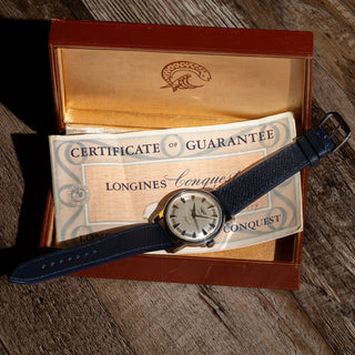 Longines Conquest w/Patina Dial - Box & Papers - *Unpolished*
