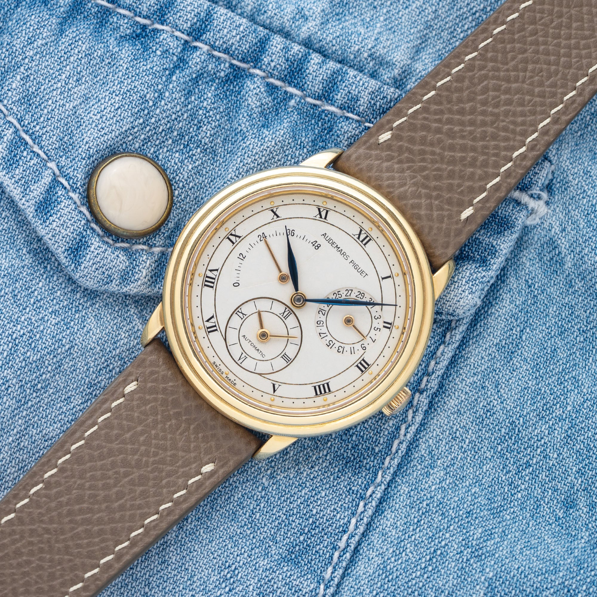 超高品質で人気の Piguet Audemars Jules 25685BA Dual-Time Audemars タイムセール