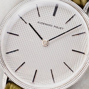 Audemars Piguet Ultra-Thin "Clous De Paris" - 18k White Gold - *Unpolished*