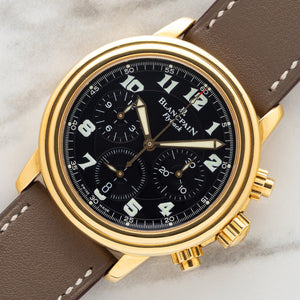 Blancpain Léman Flyback 2185F 18k Chronograph - Full Set