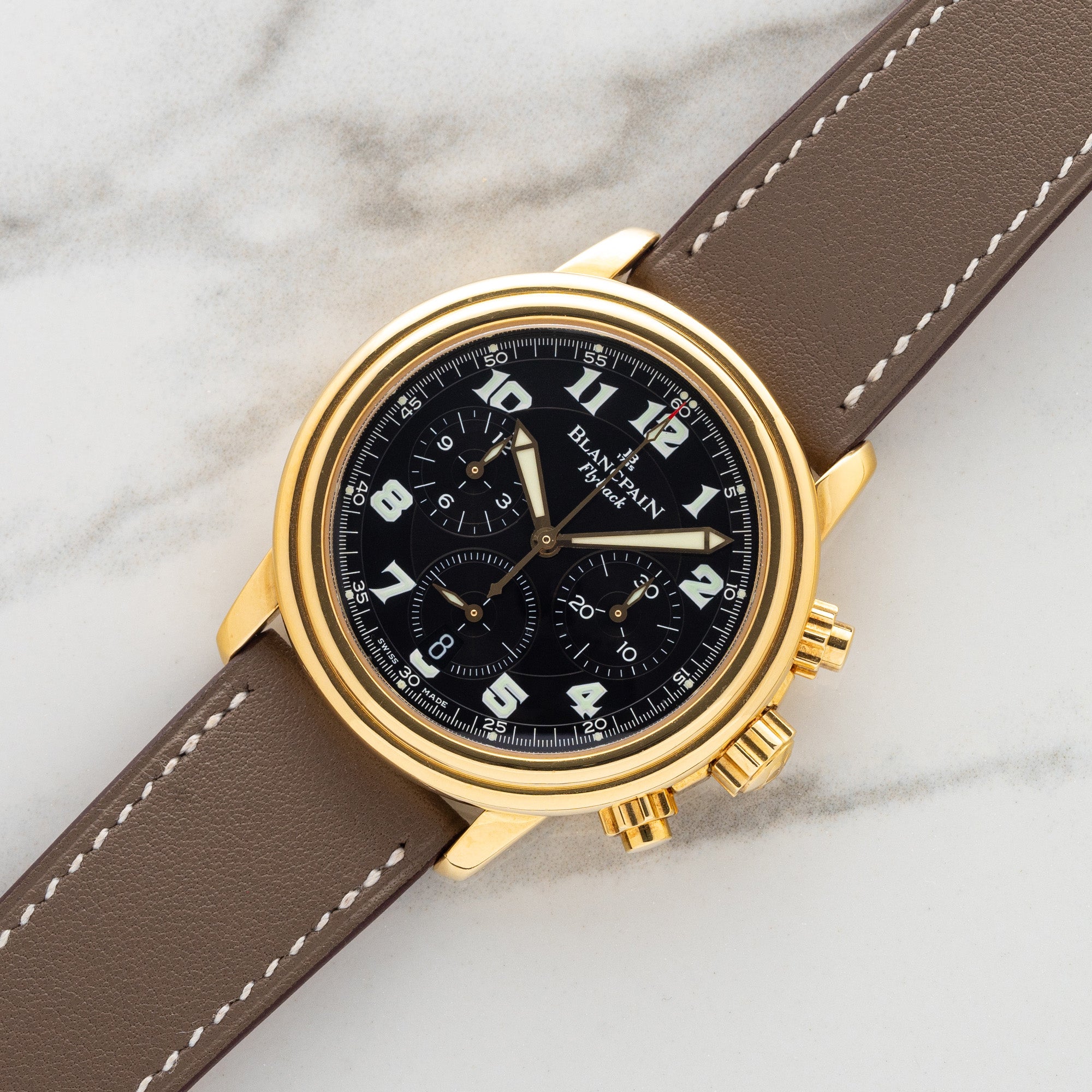 Blancpain Léman Flyback 2185F 18k Chronograph - Full Set