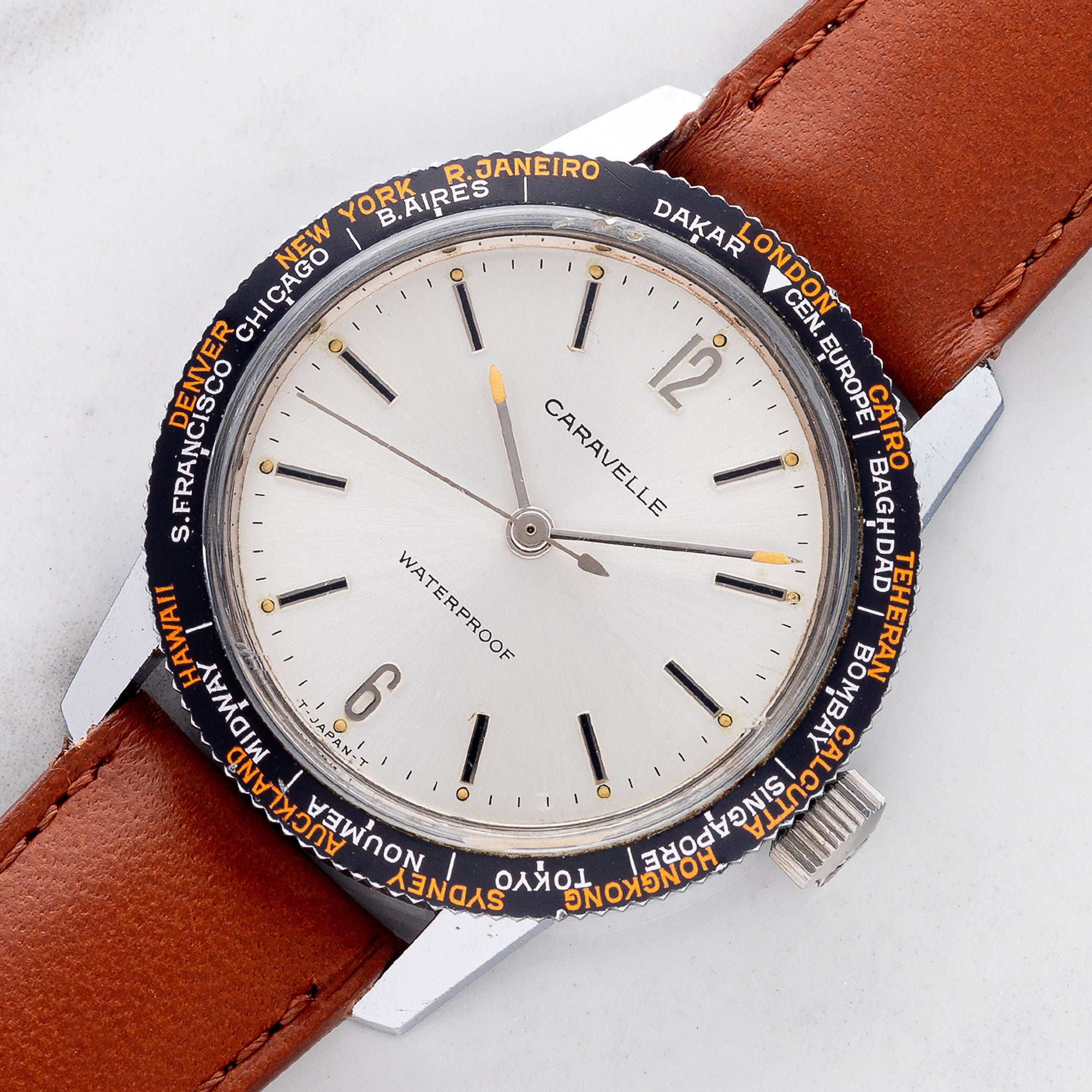 Caravelle/Bulova World Time w/11DP Movement - Rare