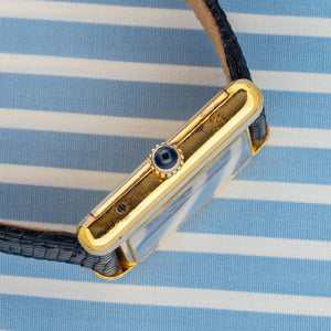 Cartier Tank Must De Cartier w/"Lapis" Blue Dial