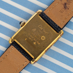 Cartier Tank Must De Cartier w/"Lapis" Blue Dial