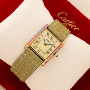 Cartier Tank Must De Cartier w/"Lemon" Dial - Full Set