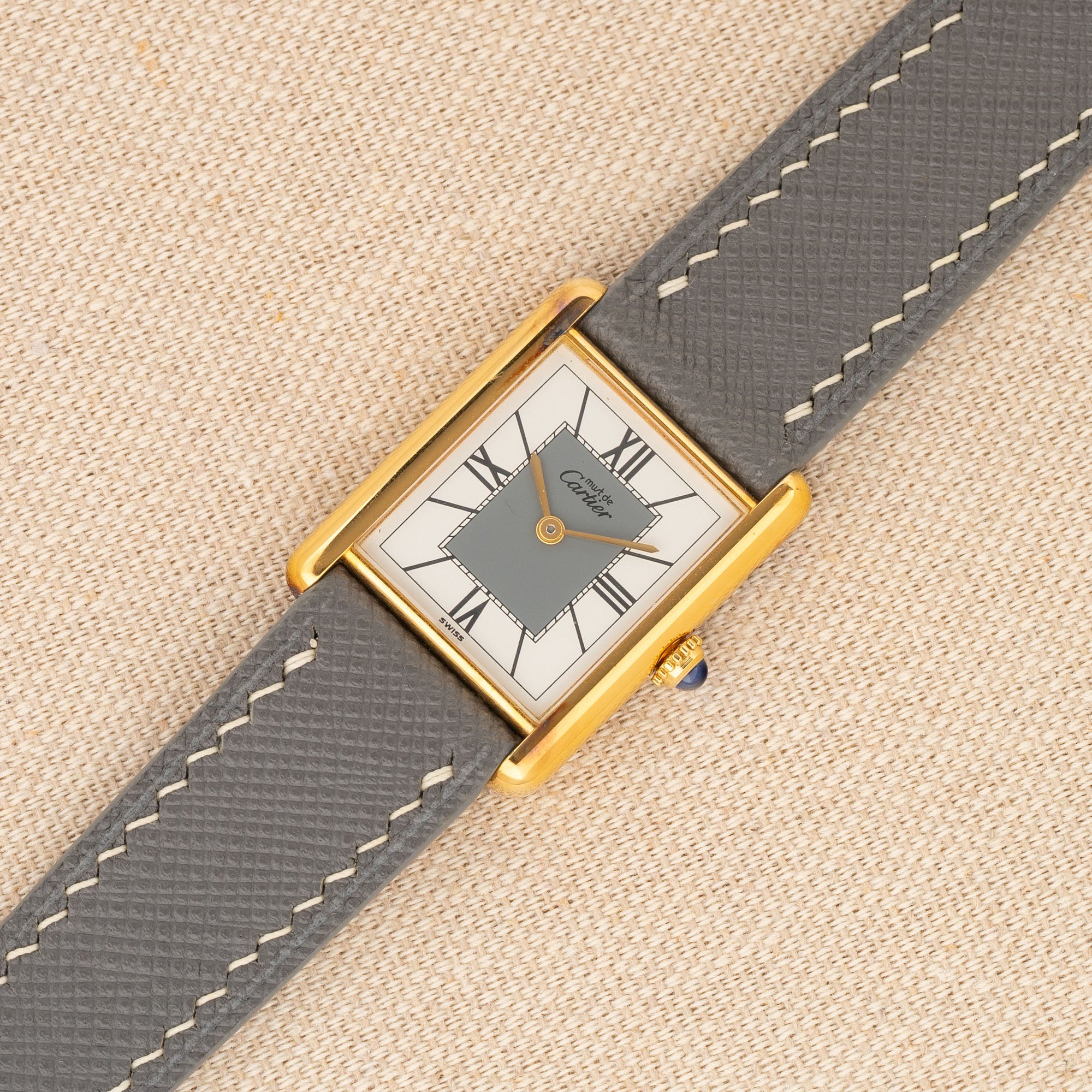 Cartier Must De Cartier w/Rare Grey/White Roman Dial