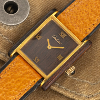 Cartier Must De Cartier Tank - Wood Dial/Case - Rare
