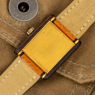 Cartier Must De Cartier Tank - Wood Dial/Case - Rare