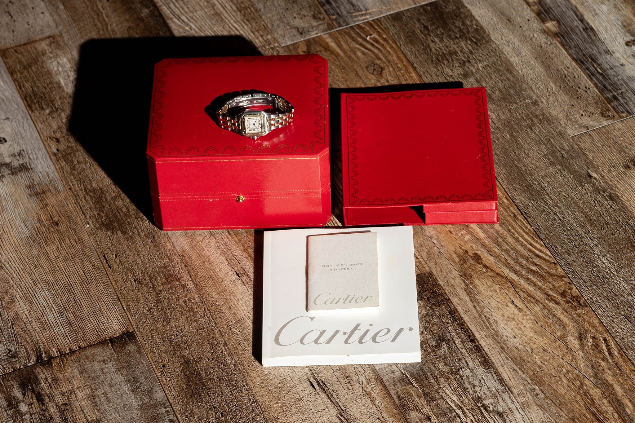 Cartier box and papers on sale