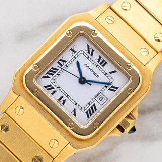 Cartier Santos Carrée "Massif" 2960 - 18k Yellow Gold