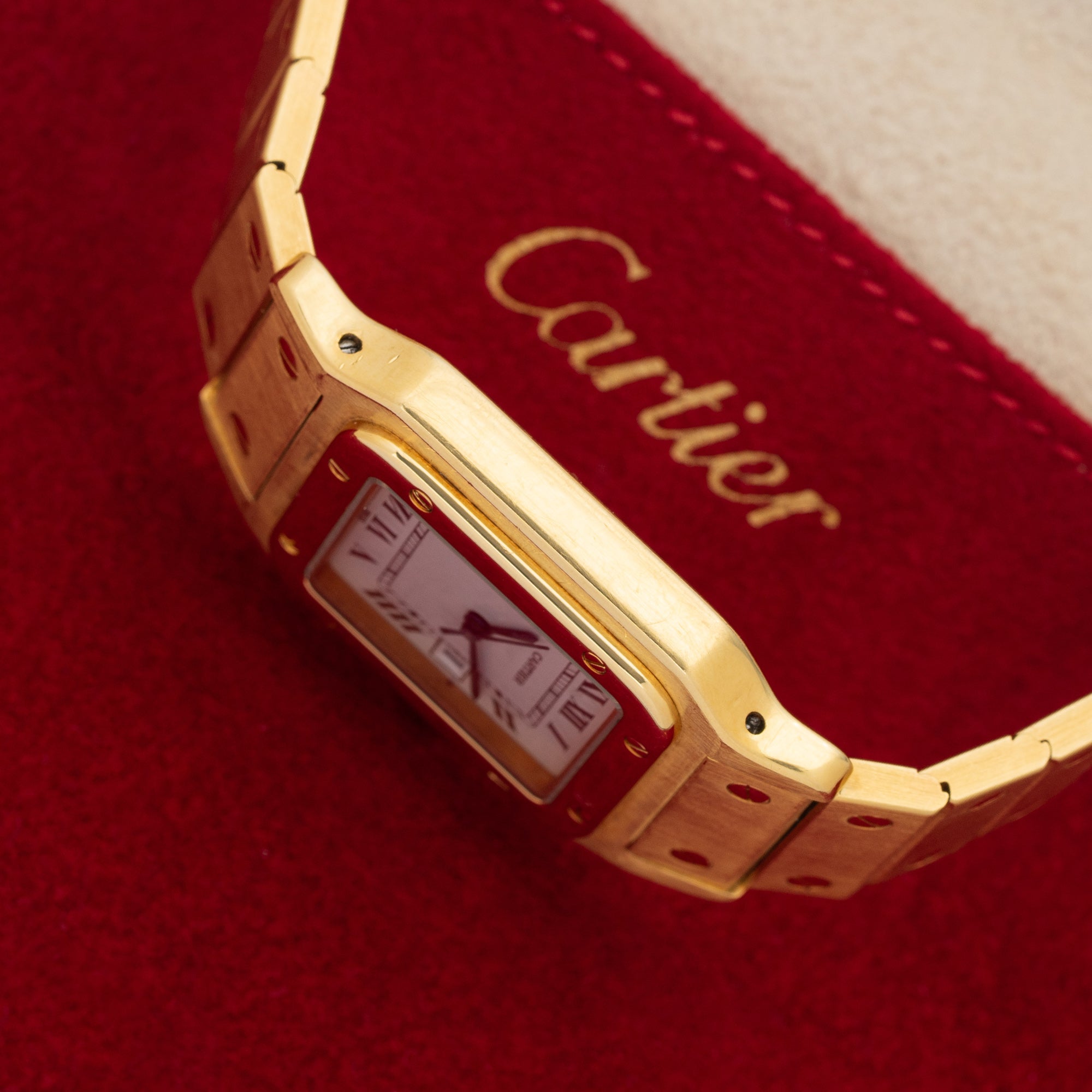 Cartier Santos Carrée "Massif" 2960 - 18k Yellow Gold