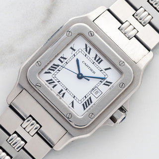 Cartier Santos Carrée 2960 - Stainless Steel w/Godron Bracelet