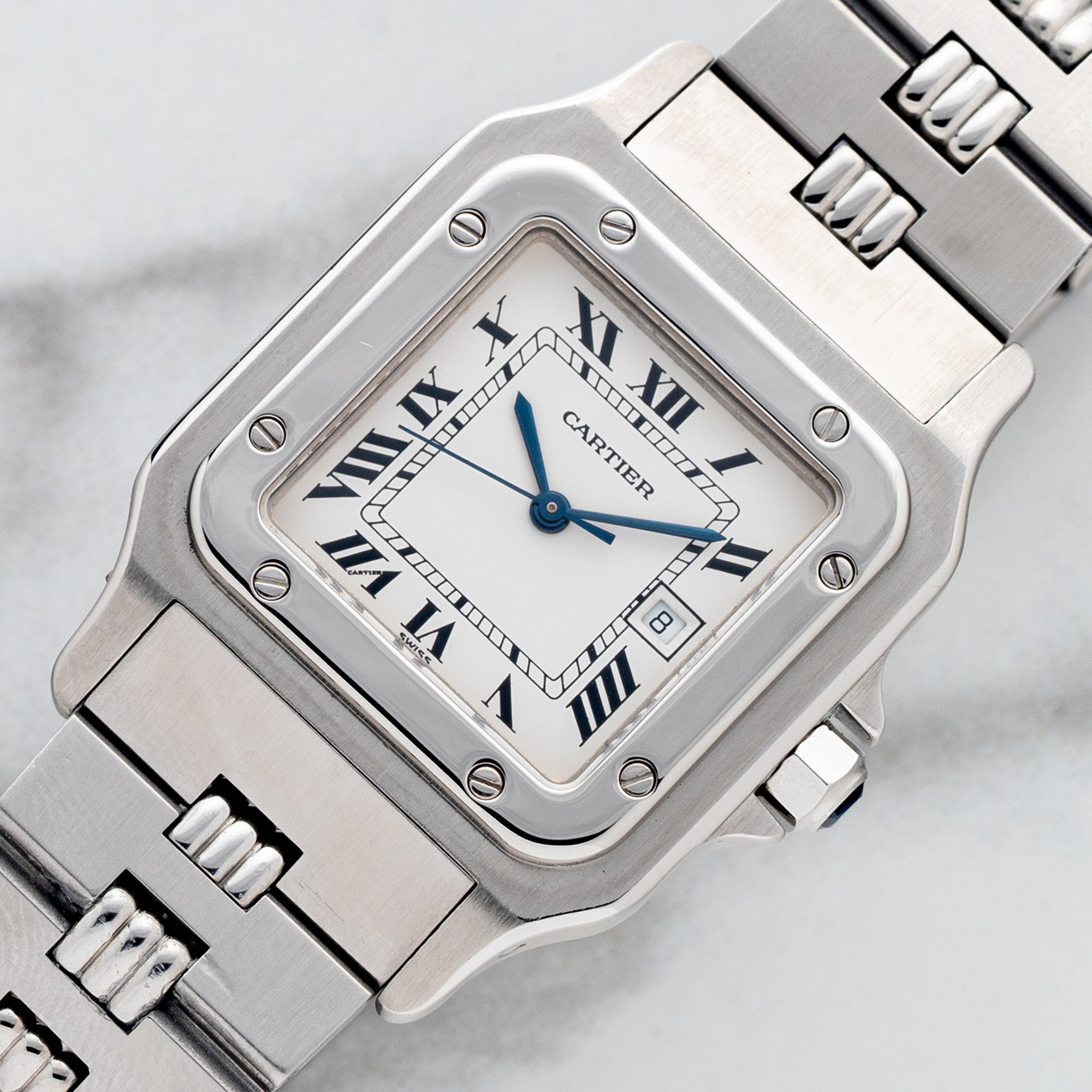 Cartier santos 100 steel bracelet top