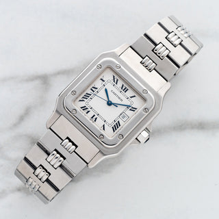 Cartier Santos Carrée 2960 - Stainless Steel w/Godron Bracelet