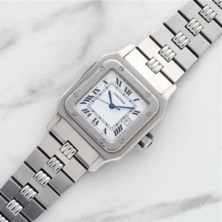 Cartier Santos Carrée 2960 - Stainless Steel w/Godron Bracelet