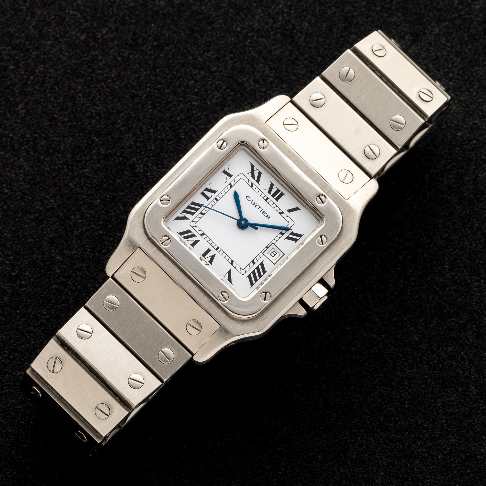 Cartier Santos Carrée 2960 - Stainless Steel – Collectors Corner NY