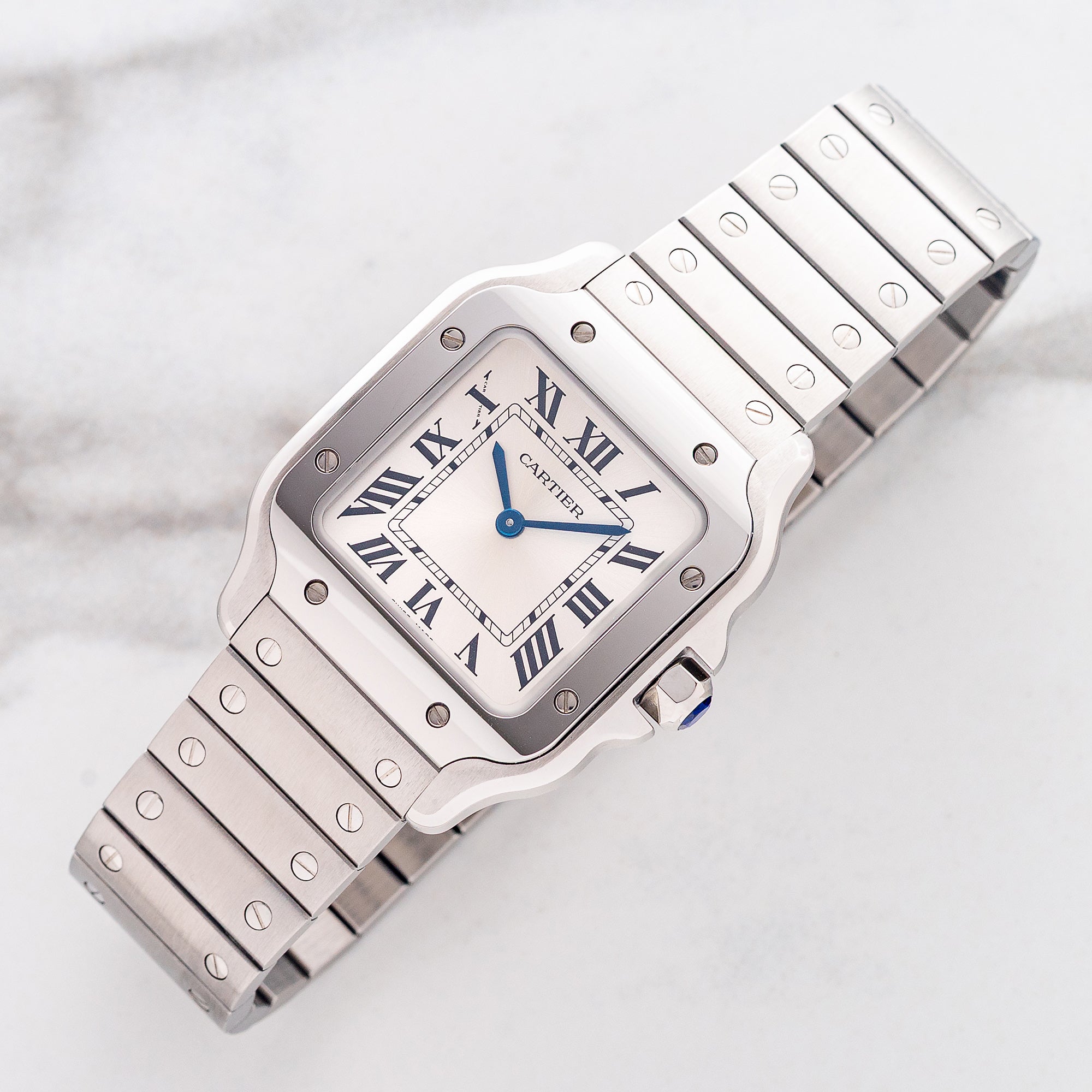MINT CARTIER LADIES WATCH WITH ORIGINAL BOX Cartier Santos De Cartier (Small) - Full Set/Near Mint  main image 2