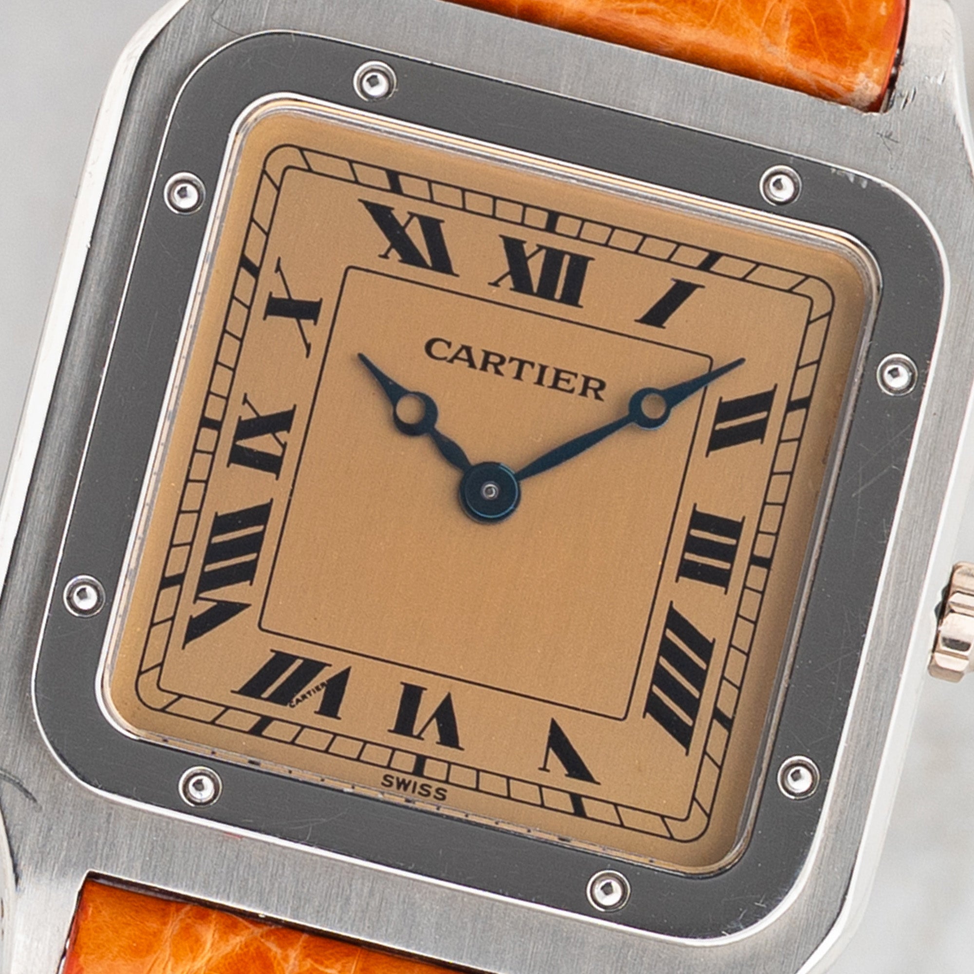 Cartier Santos Dumont 90th Anniversary - Salmon Dial - Platinum