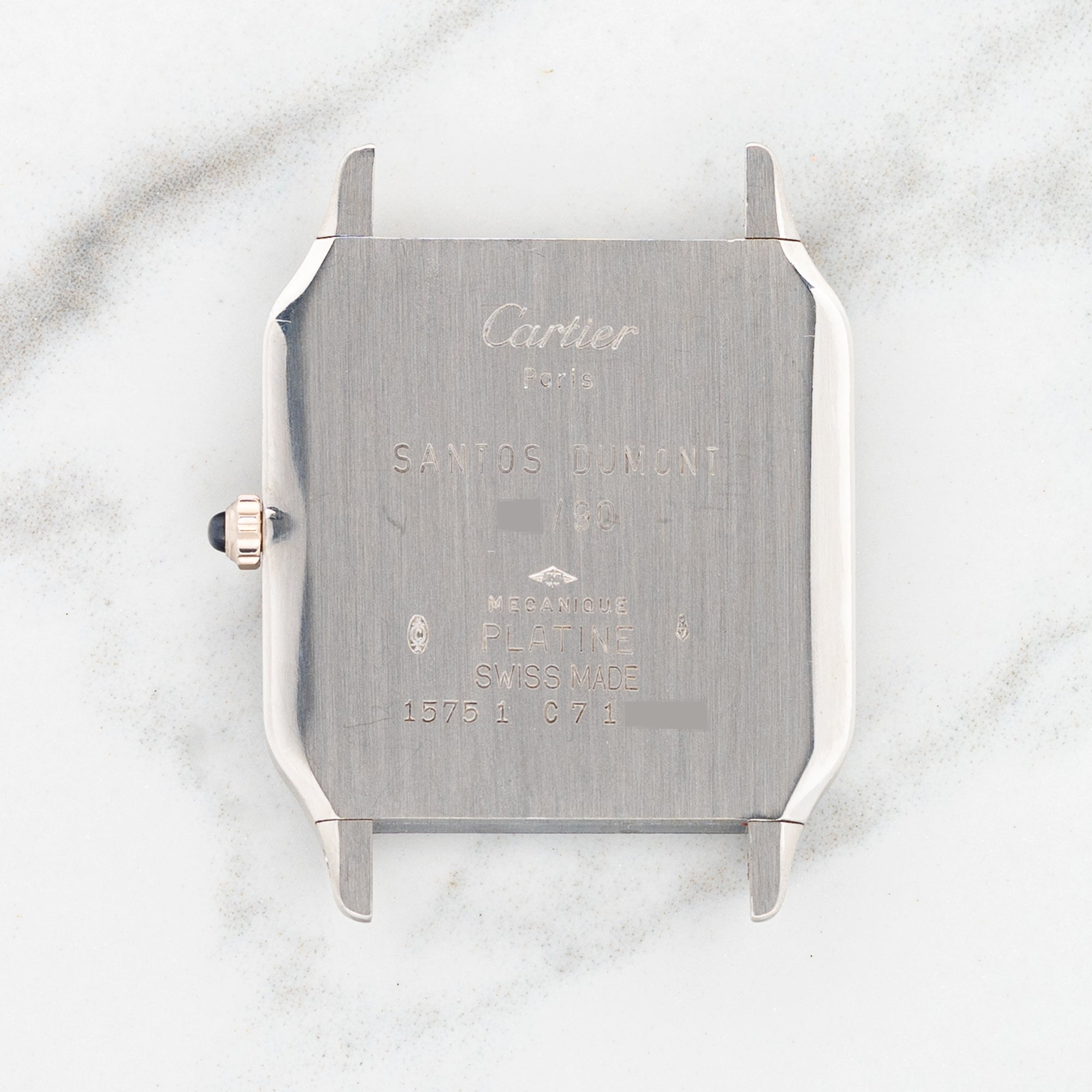 Cartier Santos Dumont 90th Anniversary - Salmon Dial - Platinum
