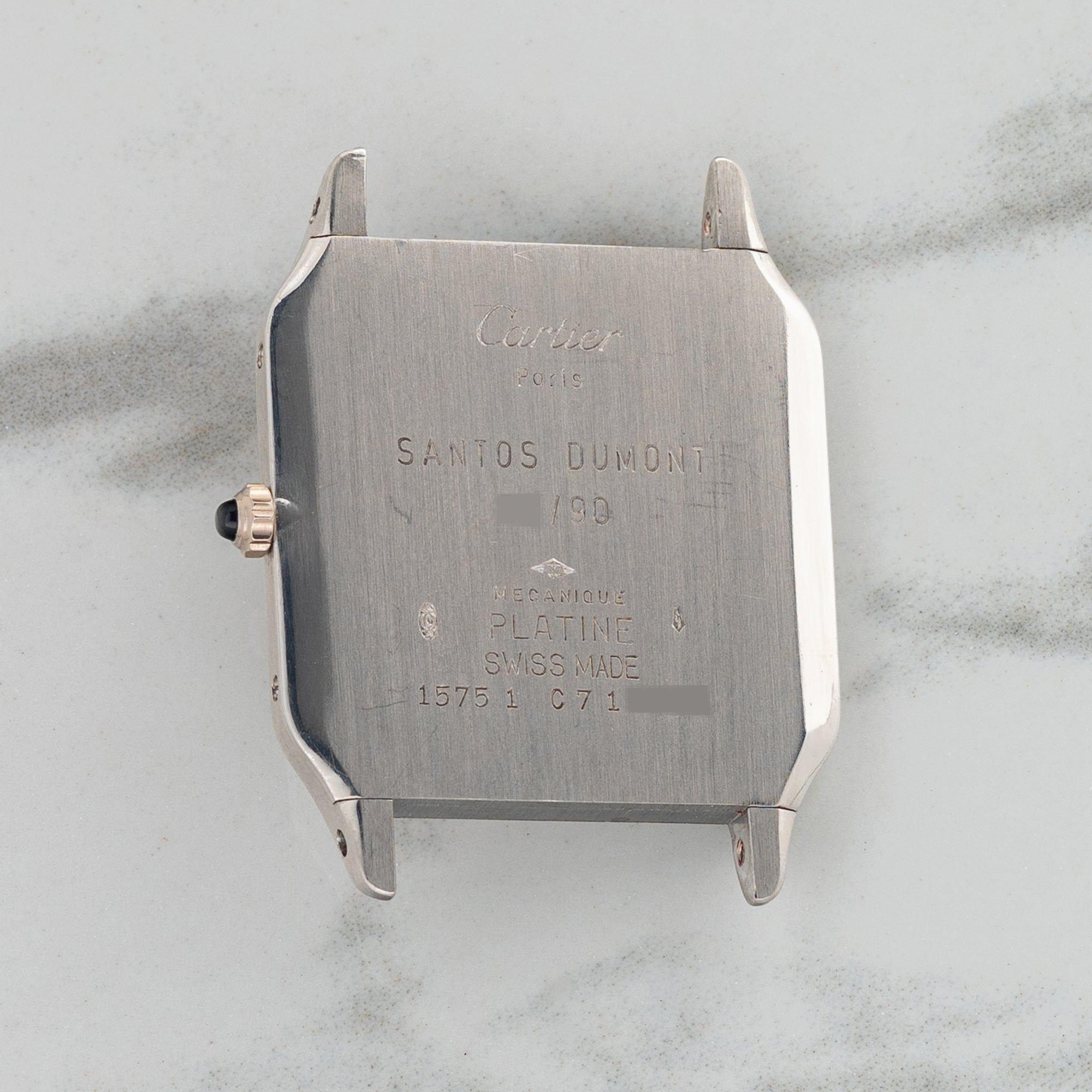 Cartier Santos Dumont 90th Anniversary - Salmon Dial - Platinum