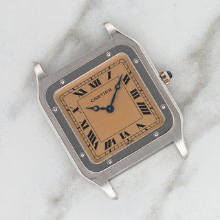 Cartier Santos Dumont 90th Anniversary - Salmon Dial - Platinum Limited Edition