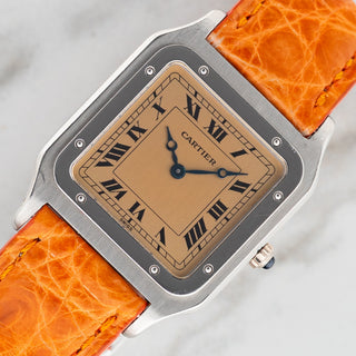 Cartier Santos Dumont 90th Anniversary - Salmon Dial - Platinum Limited Edition