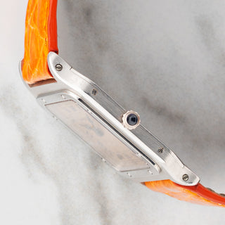 Cartier Santos Dumont 90th Anniversary - Salmon Dial - Platinum Limited Edition