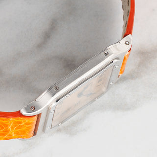 Cartier Santos Dumont 90th Anniversary - Salmon Dial - Platinum Limited Edition