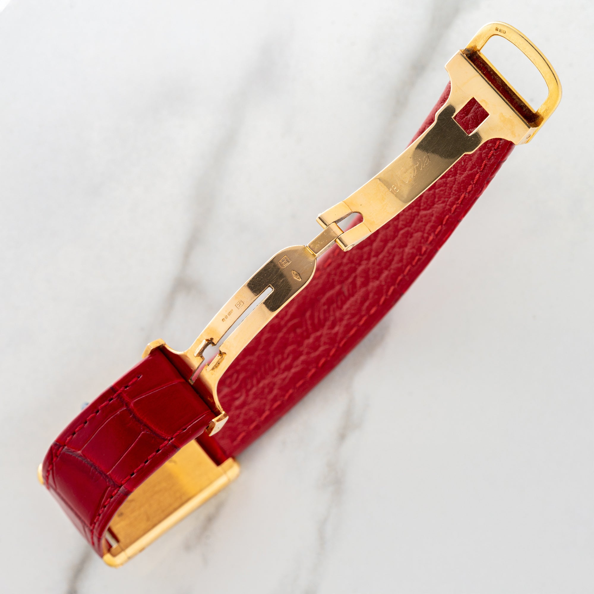 Cartier Tank Louis 78086 w/Paris Dial & Elongated Crown - *Unpolished*