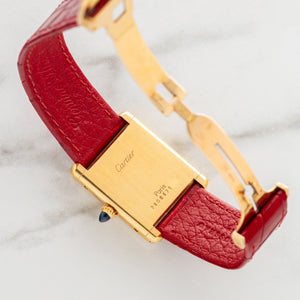 Cartier Tank Louis 78086 w/Paris Dial & Elongated Crown - *Unpolished*