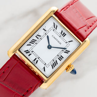 Cartier Tank Louis 78086 w/Paris Dial & Elongated Crown - *Unpolished*